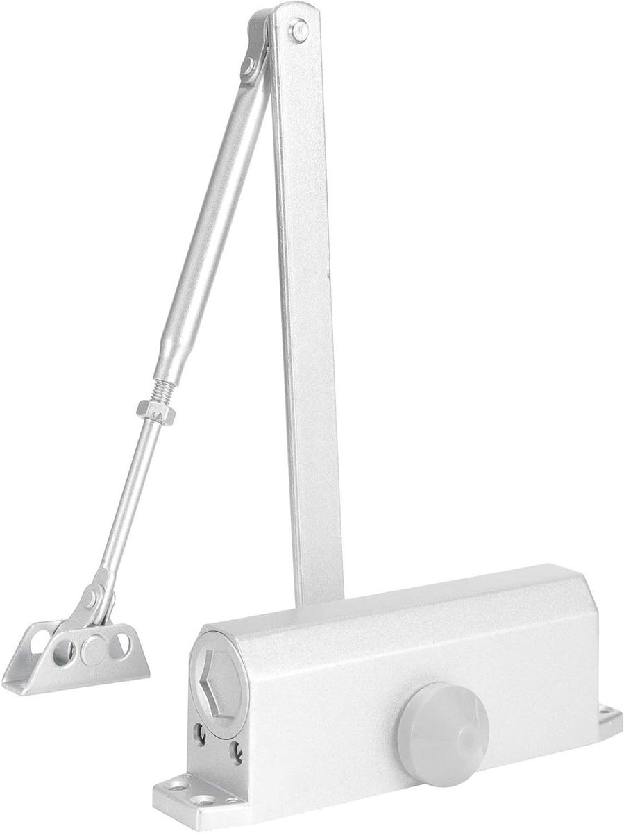 Deurdranger - Automatische Deurstopper - Soepel Deuren Sluiten - 180 Graden Positionering - 85KG Draagvermogen - Zilverkleurig