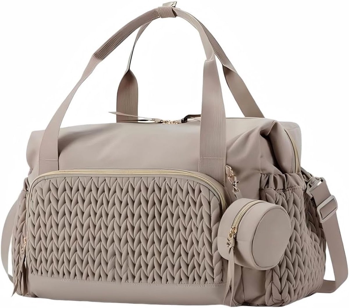 Multifunctionele luiertas met fopspeentas en aankleedonderlegger - Ideaal voor reizen, strand en dagelijks gebruik, 45,5 x 30 x 23 cm