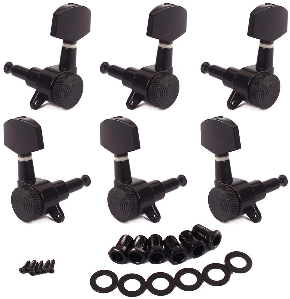 Dailygoody - Locked String Tuning Pegs - Gitaar tuners - Eenvoudig te installeren - Zwart - Vergrendelende tuners - Geschikt voor akoestische en elekt