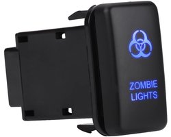 Dailygoody - Toggle Switch - 12V Auto Rocker Switch - Met Blauwe LED - Geschikt voor Hilux en Landcruiser - Ideaal voor Zombie Lights
