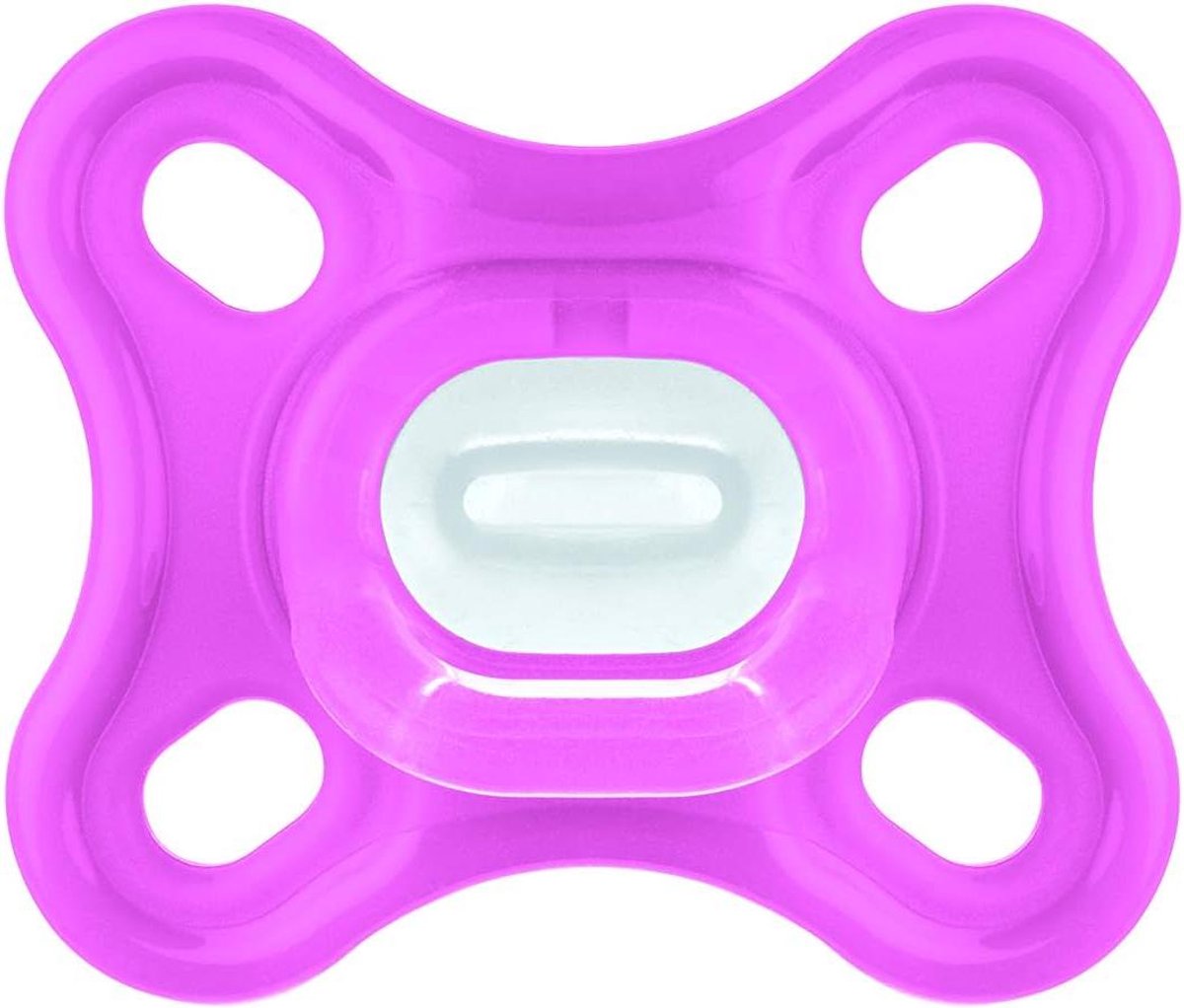 Baby Fopspeen - Pasgeboren Speen - Baby Comfort - 100% Siliconen - 0 Maanden - Roze