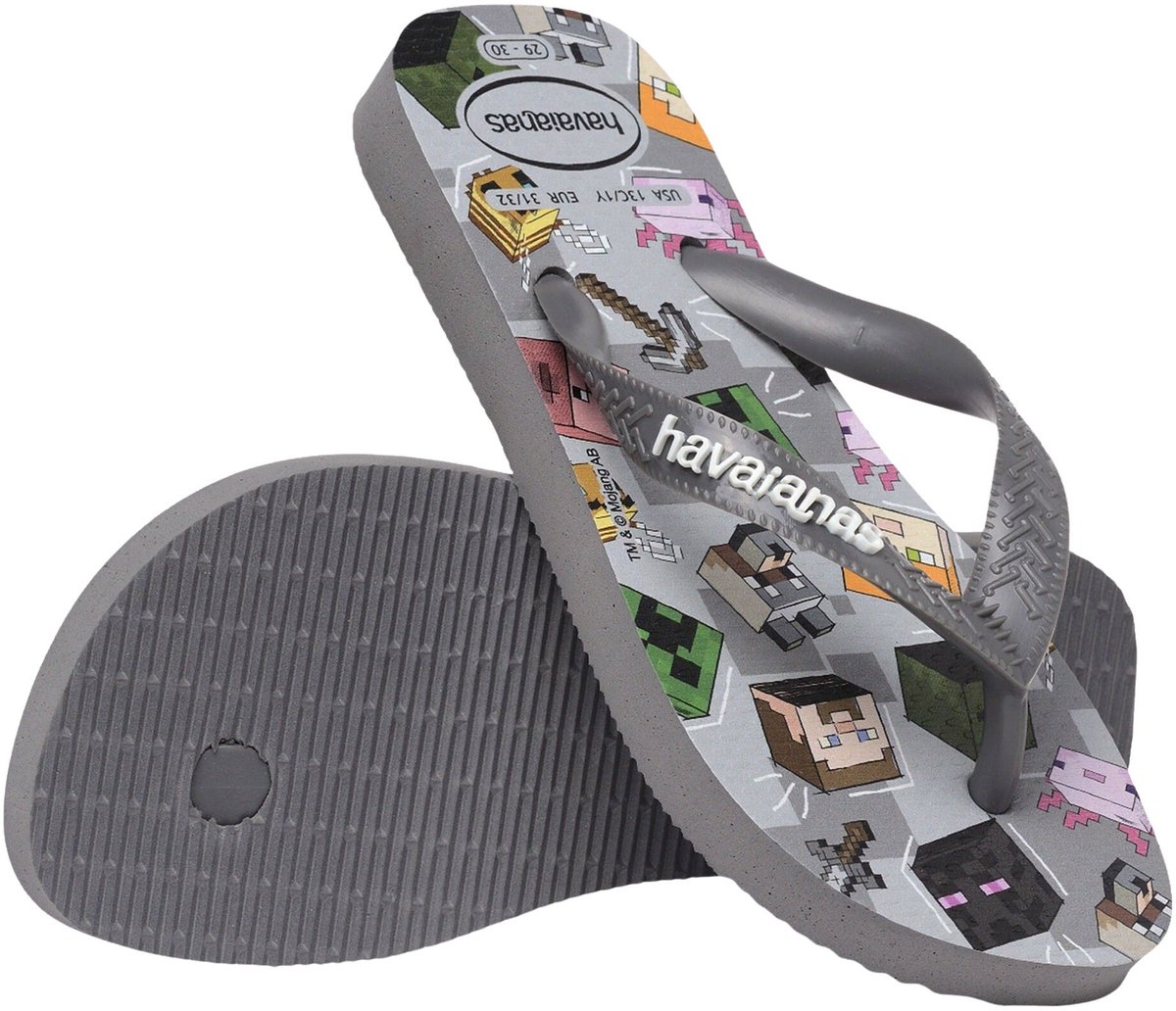 Havaianas Kinder Minecraft Slippers - Grijs
