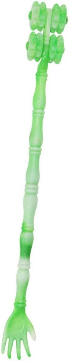 Schouder Massageroller - Lichaamsstimulator Ruggenkrabber - Spierontspanning Bevorderen - Ergonomisch Ontwerp - 42 cm Lengte - Groen