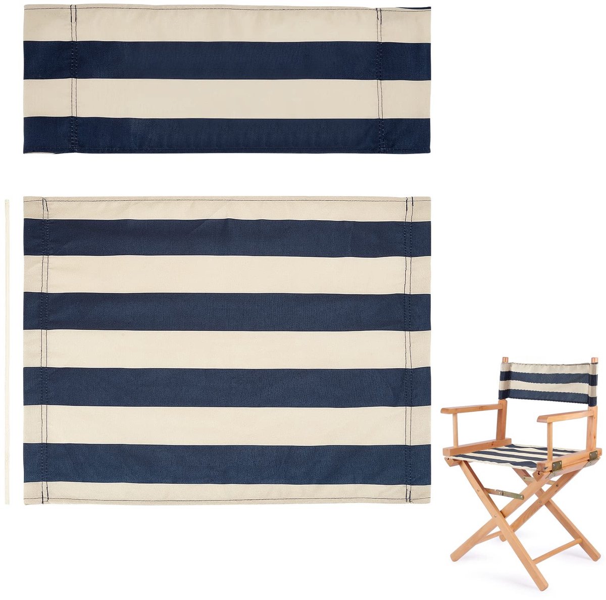 Dailygoody - Vervangende Stoelhoes - Canvas Cover - Duurzaam en Eenvoudig te Installeren - Geschikt voor Directeurenstoel - Comfortabel en Stijlvol