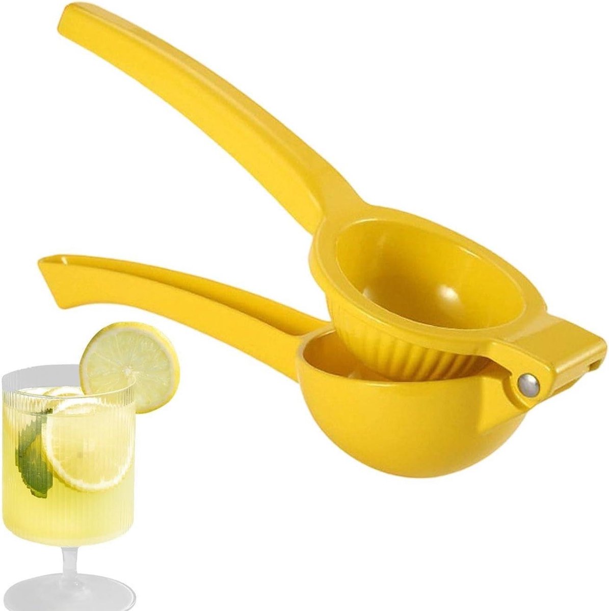 Limoenpers - Handpers Citrus - Sap Extraheren - Ergonomische Grip - 22x7.5 cm - Lichtgeel