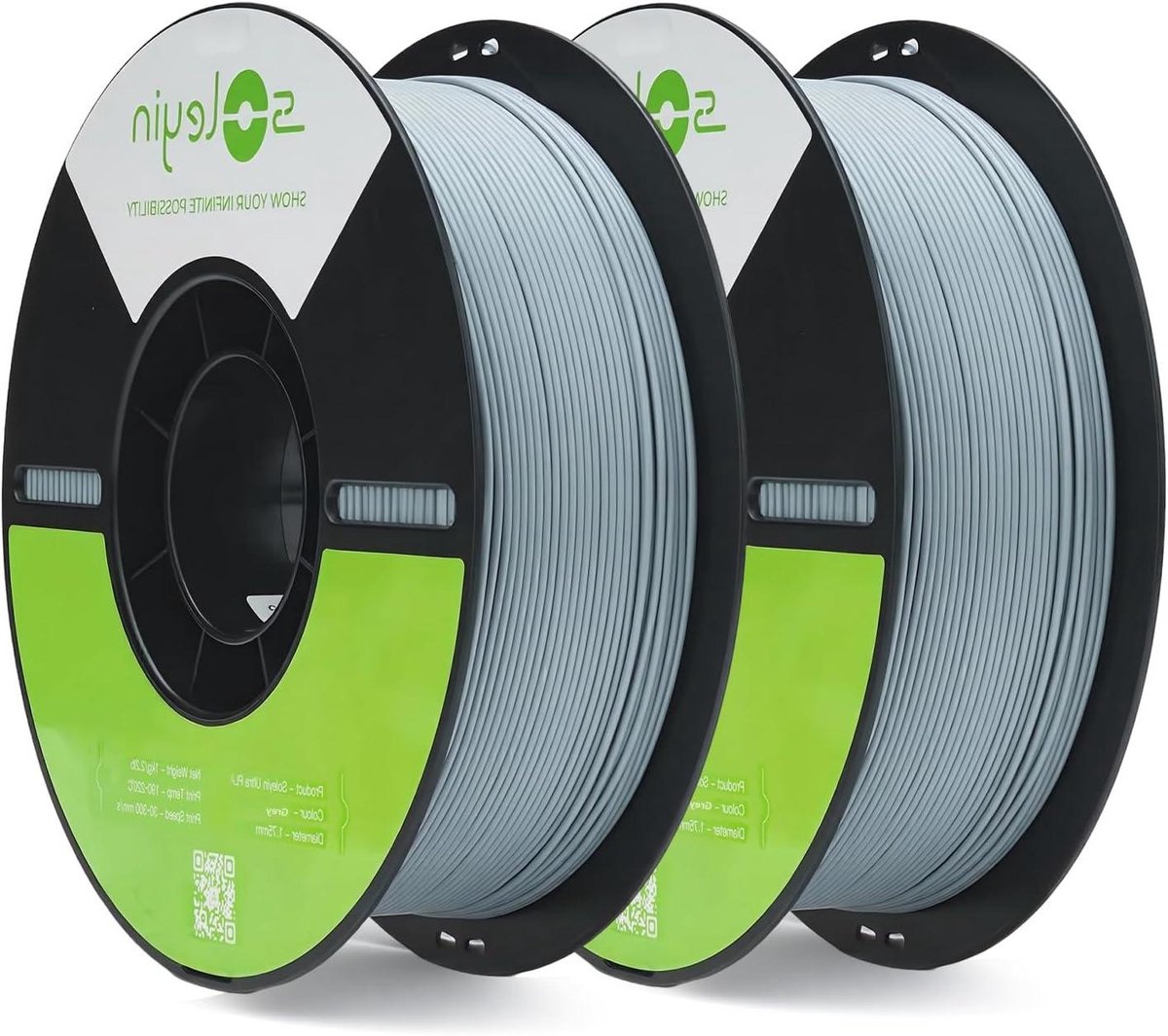 PLA Filament - 3D Print Draad - 3D Printen - Hoge Printsnelheid - 1.75 mm 1 kg - Grijs