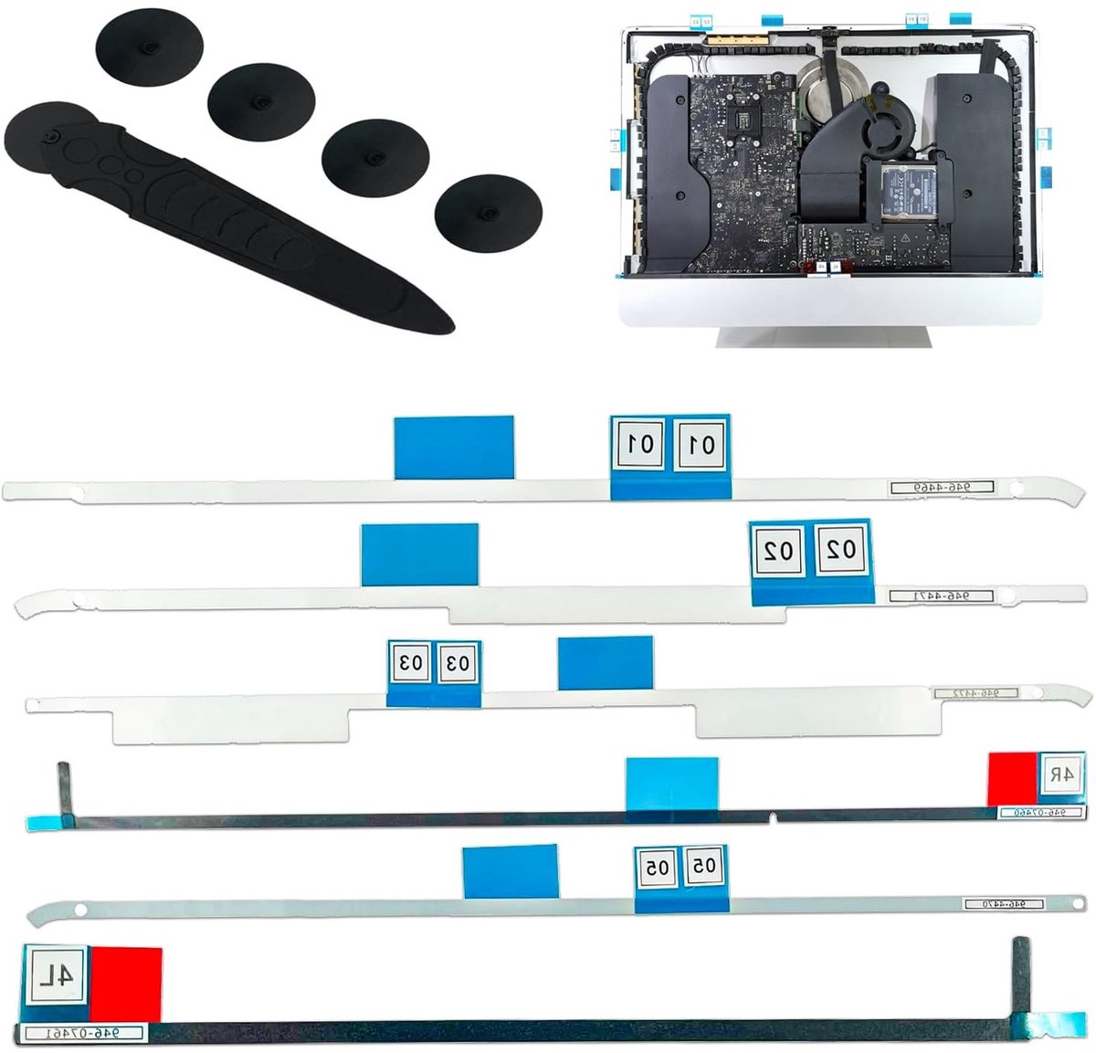 Adhesive Strip Handle voor LCD Scherm - Plakband voor iMac 21.5 Inch A1418 (2017-2020) met Hoge Kwaliteit en Duurzaamheid