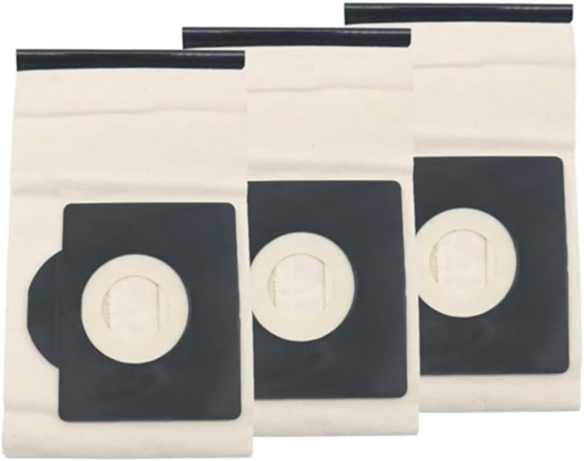 3-Pack Wasbare Vacuumzakken Geschikt voor Karcher WD3 MV3 SE4001 A2299 K 2201 F K 2150 - Duurzaam, Herbruikbaar en Efficiënt voor Stofzuigers