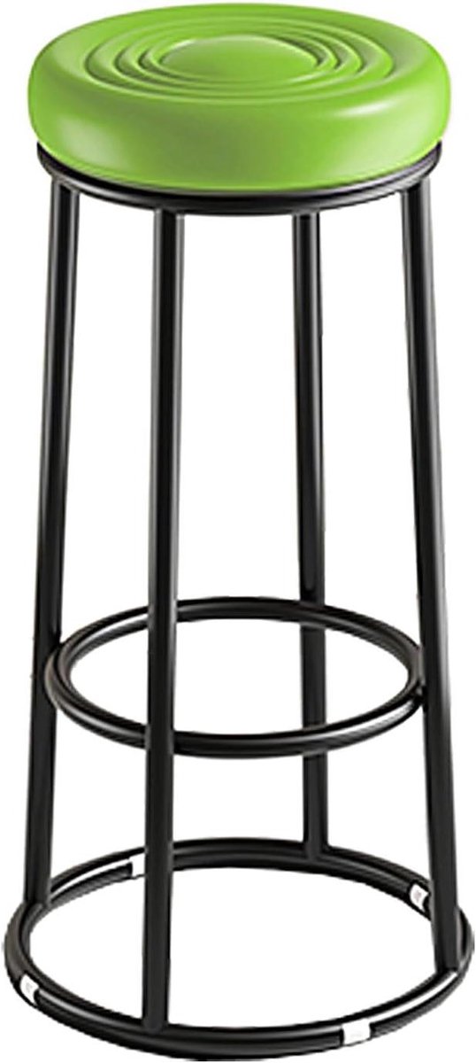 Barkrukken - Barstoelen - Keuken en Bar - Verdikte Carbon Steel - 76 cm hoog - Groen