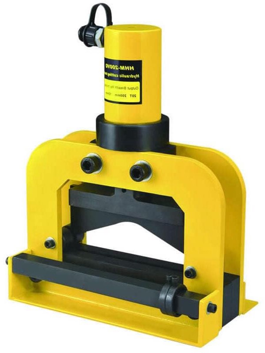 Hydraulische snijder - Rail knipper - Metaal bewerken - 20 Ton drukkracht - 200 mm breed - Grijs