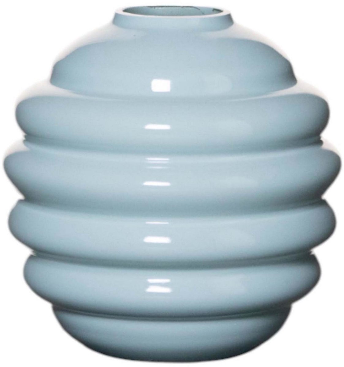 Ottosimon vaas blauw decoratievaas keramiek 15 cm modern. Meerkleurig