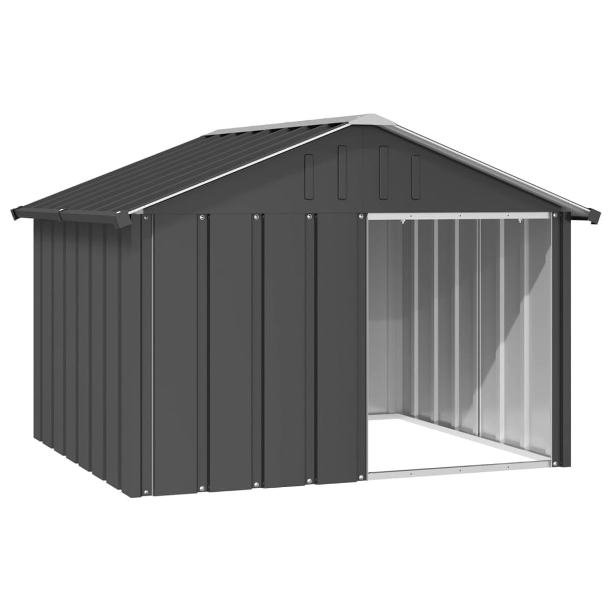 Huisdierhuis - Hondenhok - Voor Honden – 116.5x103x81.5 cm - Waterdicht - Met dak - Grijs