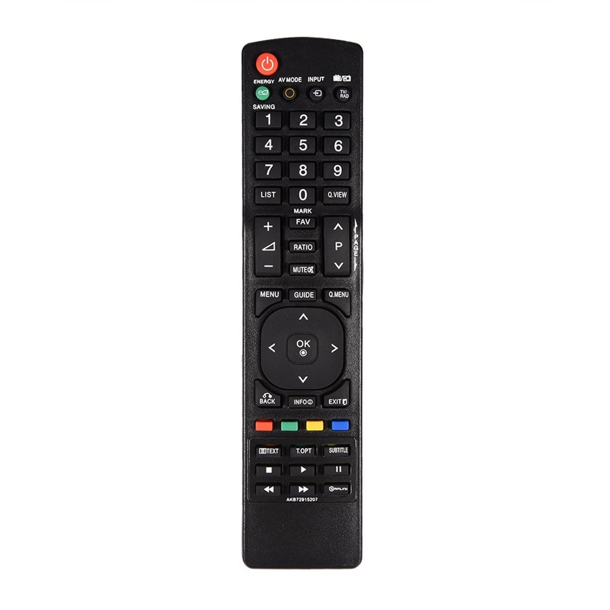 aladdien - TV-afstandsbediening - Vervangingsafstandsbediening - Zwart - Geschikt voor Smart TV's - Ideaal voor dagelijks gebruik - Gemakkelijk in g..