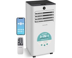 Mobiele Airco - Airconditioner Ventilator - Ruimte Koelen - Wi-Fi Bediening - 7000 BTU - Wit