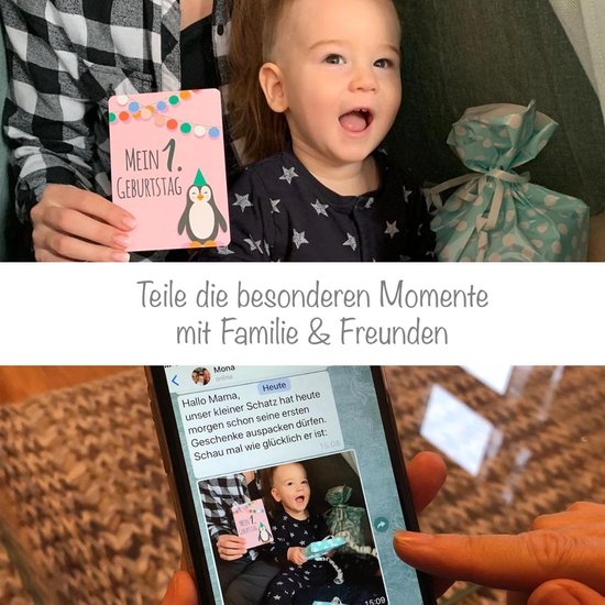 40 Luxe Baby Mijlpaal Kaarten Jongen Meisje - Fotokaarten Kraamcadeau en Babyshower — afbeelding 3
