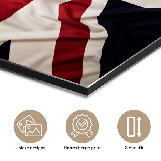 Le drapeau de la Groot Aluminium 180x120 cm - Tirage photo sur Aluminium (décoration murale métal) XXL / Groot format!