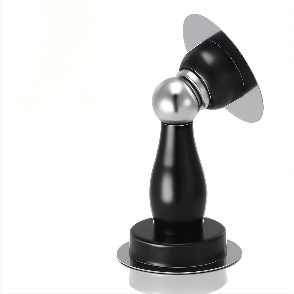 Magnetische Deurstopper - Deurhouder - Voorkomt Schade - Roestvrij Staal - 2 Stuks - Noir