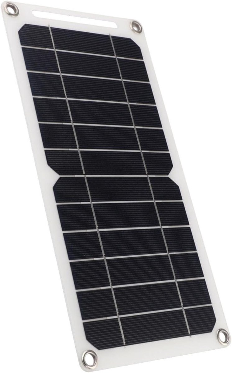 Zonnepaneel Lader - Draagbare Energie - Buiten Opladen - Monokristallijn Silicium - 30W Vermogen - Zwart