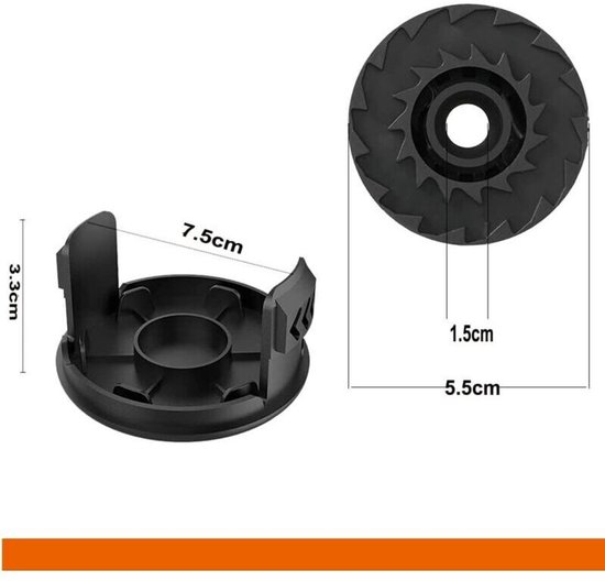Reserve spoelen (4 stuks) geschikt voor Bosch EasyGrassCut 18 23 26 Art 23 26 trimmers — afbeelding 2