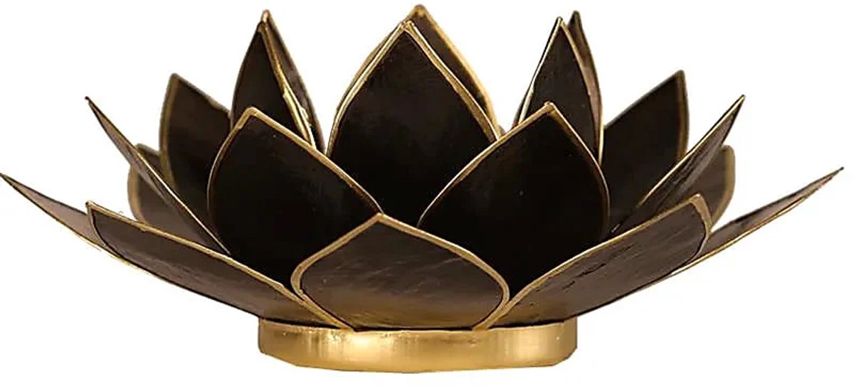 Lotus sfeerlicht zwart - 13.5 cm - S
