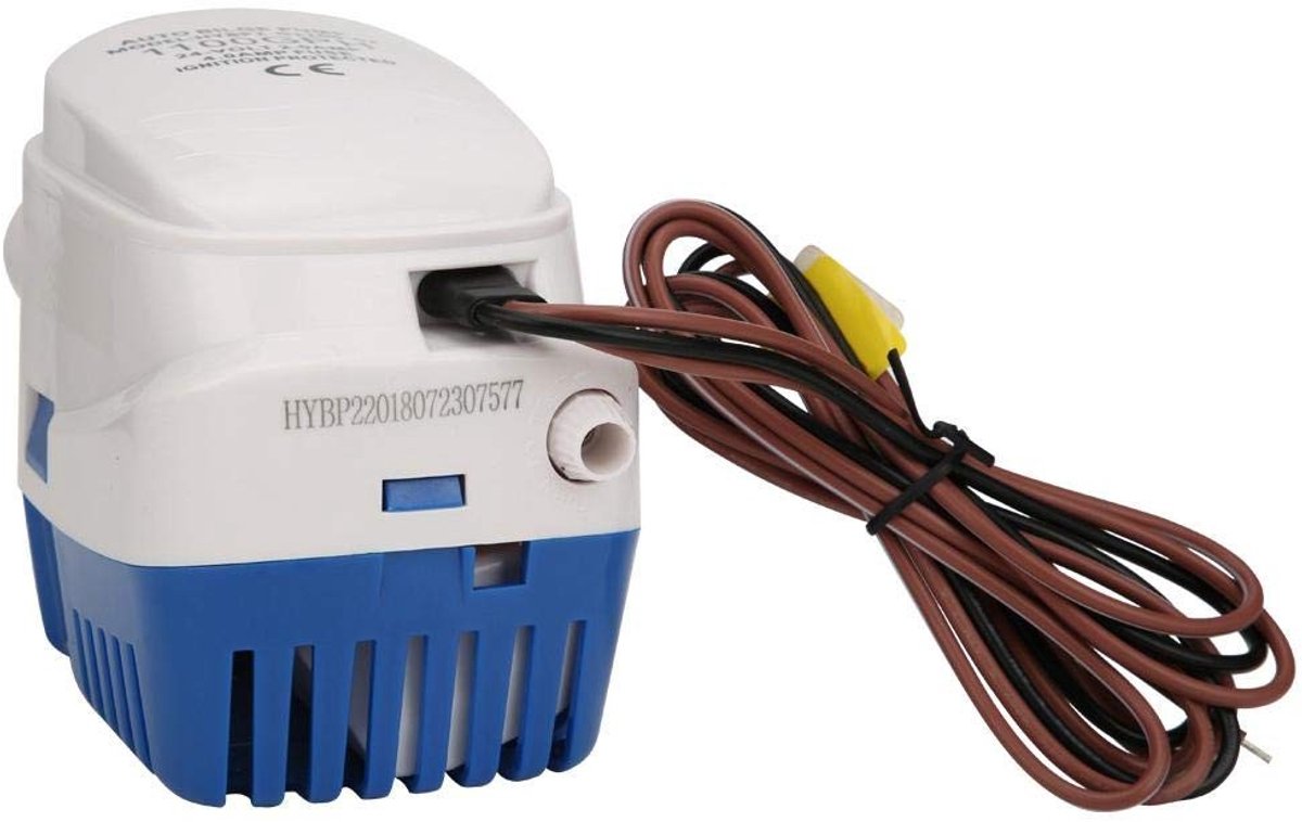 ONF3 - Bilgepomp - Miniatuur afvalwaterpomp - Automatisch en zelfaanzuigend - Blauw - Hoge debiet - Compact en ruimtebesparend - Geschikt voor j...