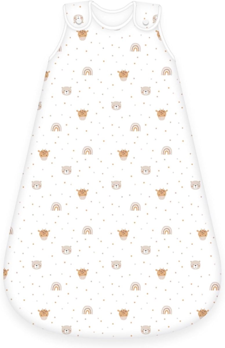 Baby Slaapzak - Babykleding - Veilig Slapen - Oeko-Tex Gecertificeerd - 70 cm - Vrolijke Print