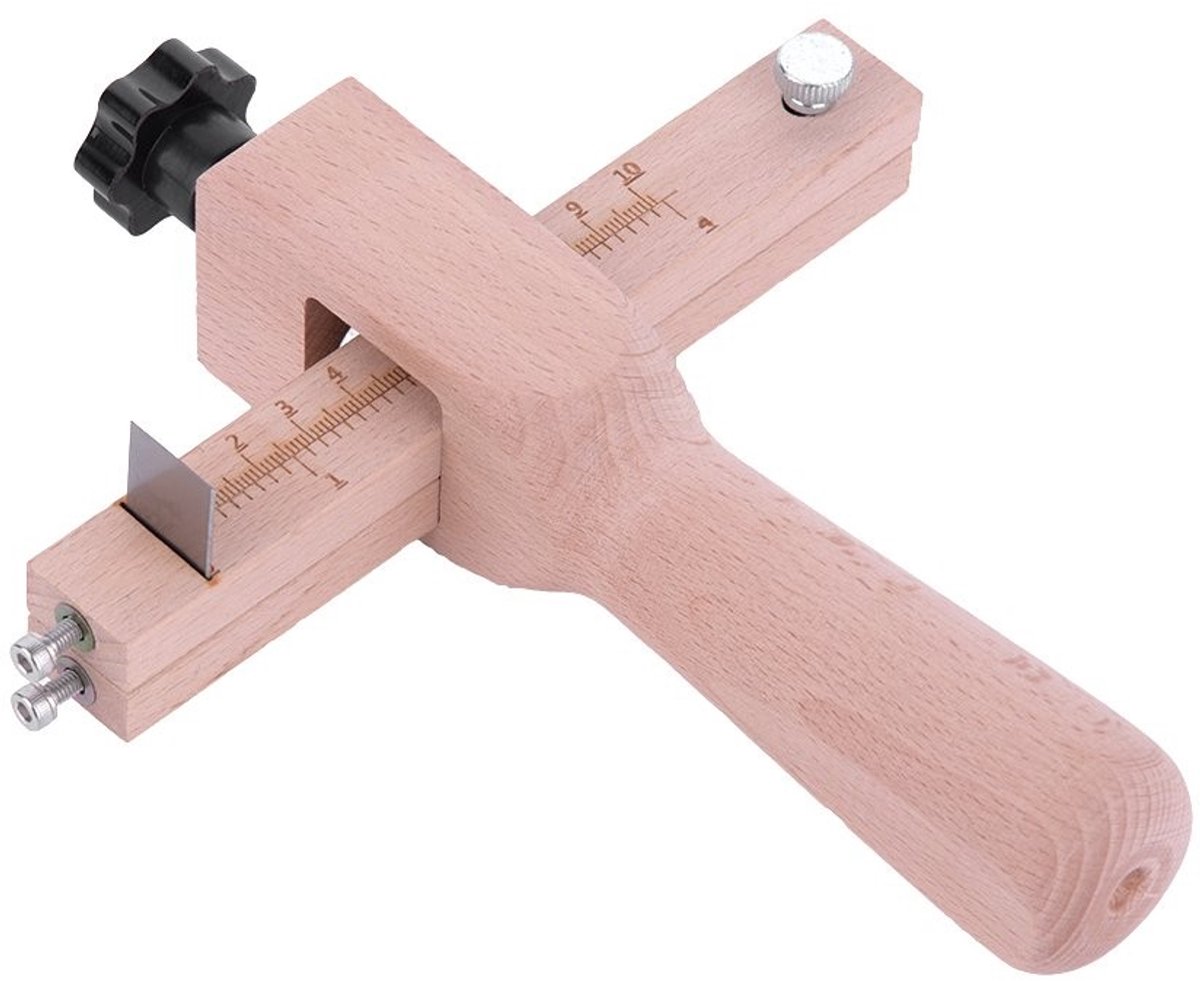 Store_7 - Handmatige Hout- en Leren Snijgereedschap - Verstelbare Snijder - Multicolor - Voor Creatieve Projecten - Inclusief Vervangende Bladen - ...