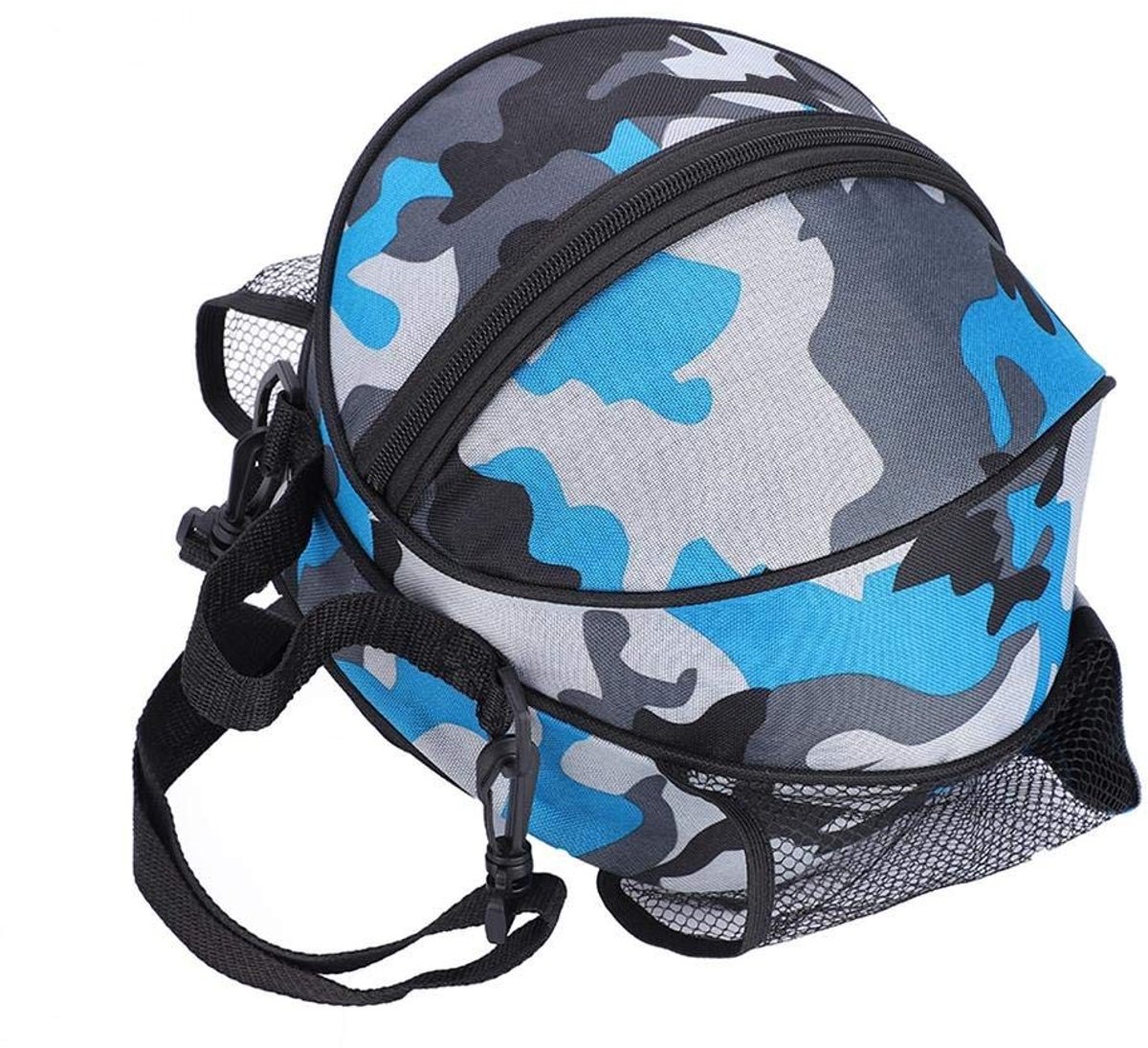 ONF3 - Sporttas - Rugzak voor sportuitrusting - Verstelbare schouderband - Blauw - Ideaal voor voetbal en volleybal - Ruimte voor ballen en acce...