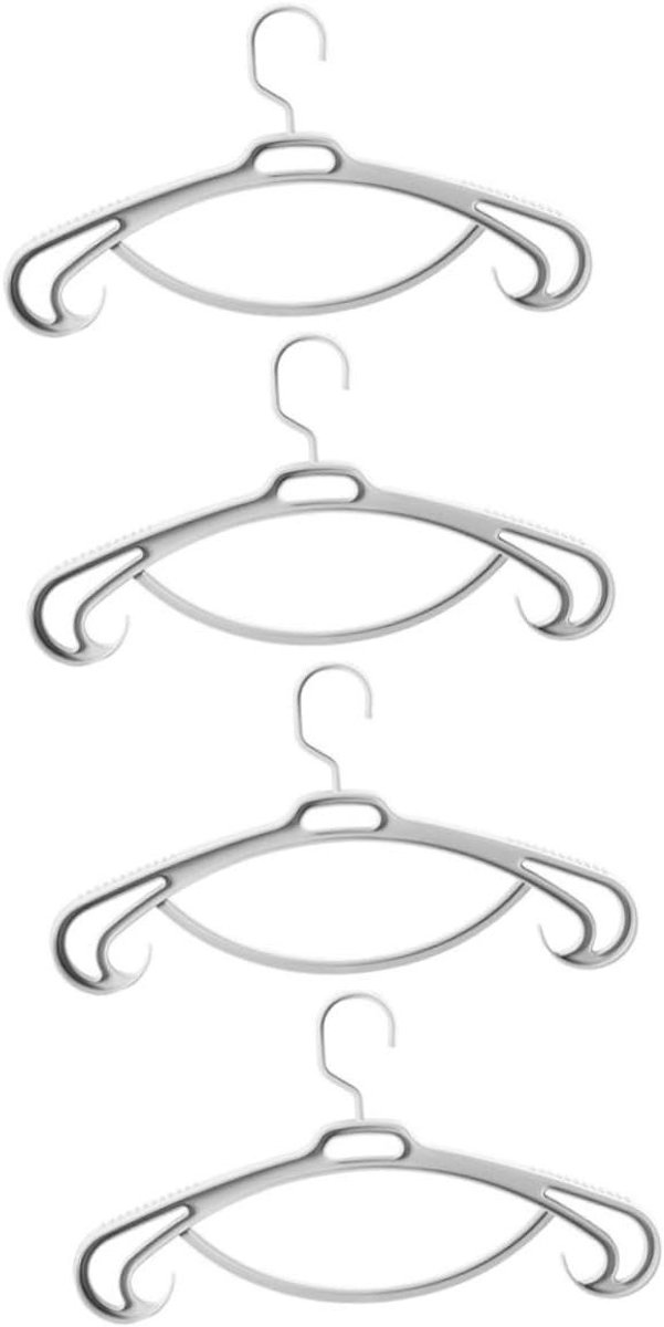Kledinghangers - Stevige Hangers - Kleding Opbergen - Zaagtand Ontwerp - 41x23CM - Wit