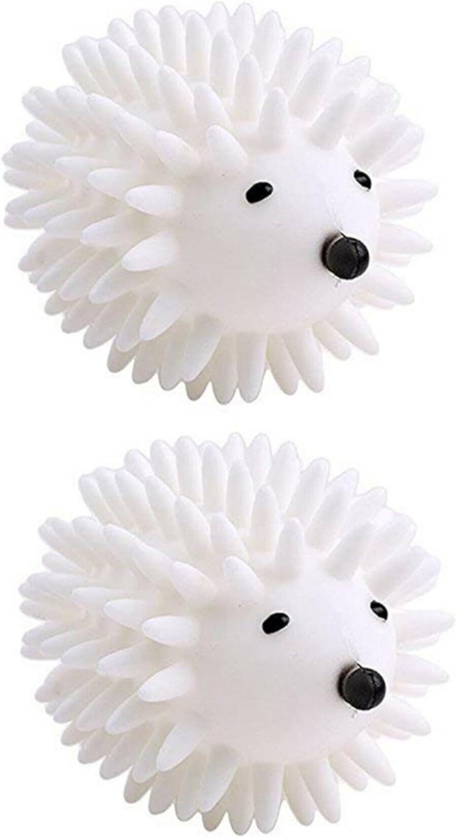 Drogerballen Set Wasgoed Ballen Zachte Kleding Herbruikbaar PVC 2 Stuks Grijs
