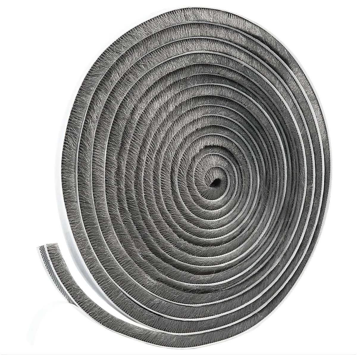 aladdien - Brush Seal - Geluiddemping - Zelfklevend - Grijs - Thermische Isolatie - Bescherming tegen Wind en Insecten - 10 Meter