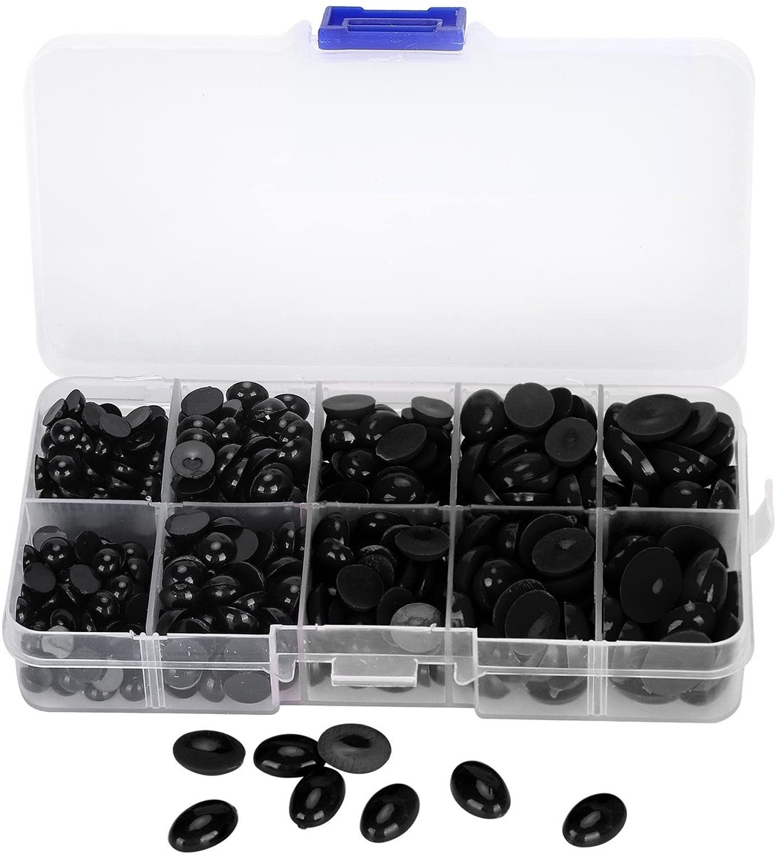 ONF3 - Plastic Ogen en Neusjes - 580 Stuks voor DIY Poppen - Perfect voor Teddyberen en Knuffels - Creatief en Handgemaakt - Geschikt voor Diver...