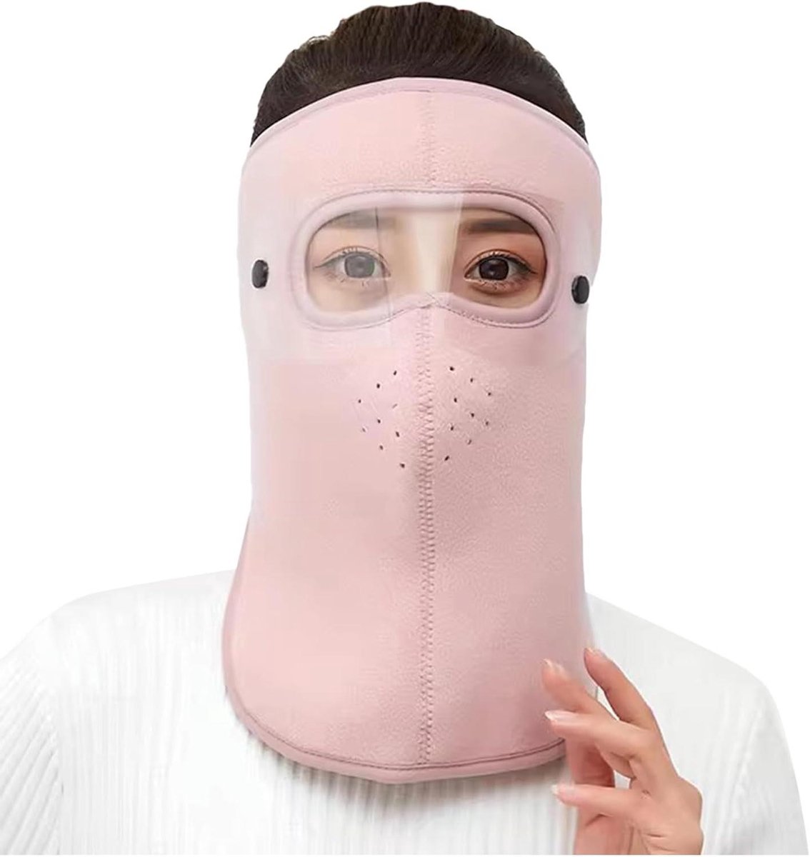 Winter Gezichtsmasker - Warm Volledig Cover - Buiten Sporten - Winddicht Ademend - 60-75 cm - Roze