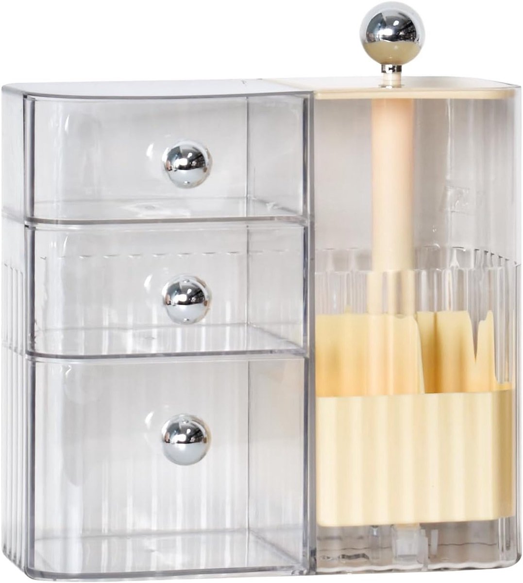 Acryl Make-up Organizer met Laden en Waterdichte Stofkap