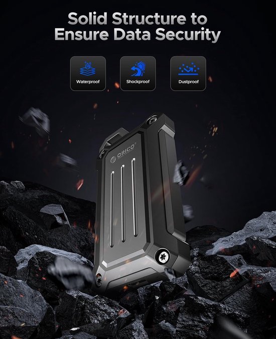 Draagbare Externe SSD 512GB - Robuuste Aluminium Behuizing — afbeelding 4