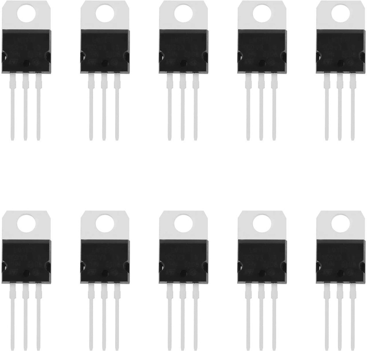 ONF3 - 10 stks LM317 - Spanningsregelaar - Verstelbare voltage - TO-220 pakket - 1.5A - Geschikt voor elektronische projecten - 1.2-37V