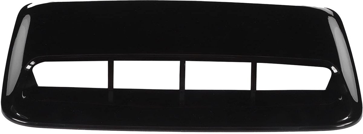 aladdien - Motorkap Luchtinlaatrooster - Stofdichte Hood Scoop Cover - Helder zwart - Auto Modificatie - ABS - Geschikt voor Auto's - 41,3 x 30,1 x ..