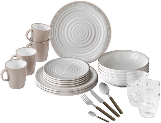 Brunner - Camping Serviesset - Savana - All Inclusive - 36 delig - Melamine - Vaatwasserbestendig - BPA-vrij — afbeelding 2