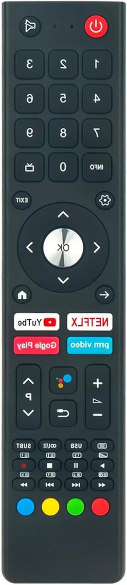 Vervangende Afstandsbediening voor TD Systems TV's - Compatibel met M43C14GLE, M50C14GLE, M55C14GLE en Meer - Betrouwbare Besturing en Gebruiksvriendelijk Ontwerp