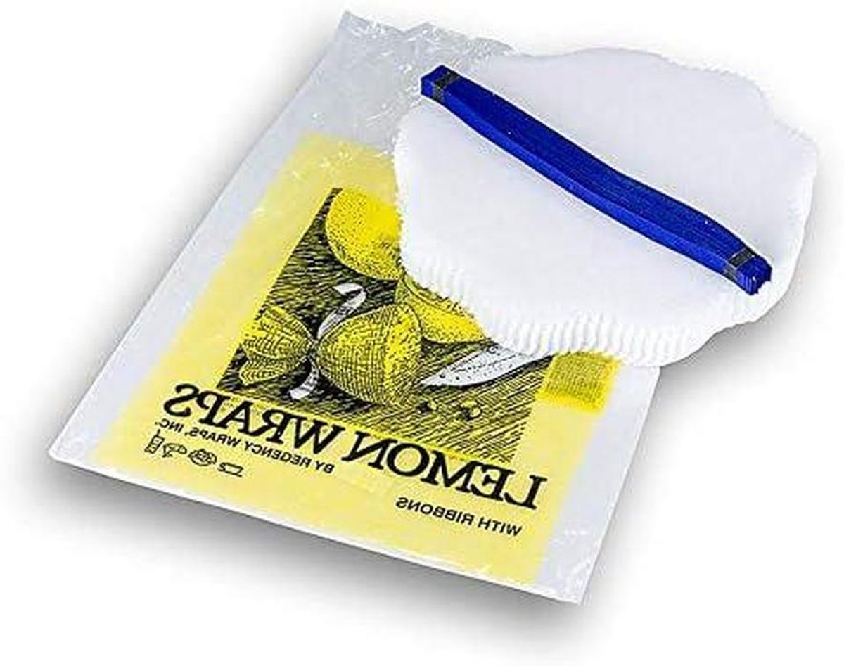 Citrus Doekjes - Citrus Servetten - Keuken Gebruik - Voorkomt Pitjes - 100 Stuks - Wit Blauw