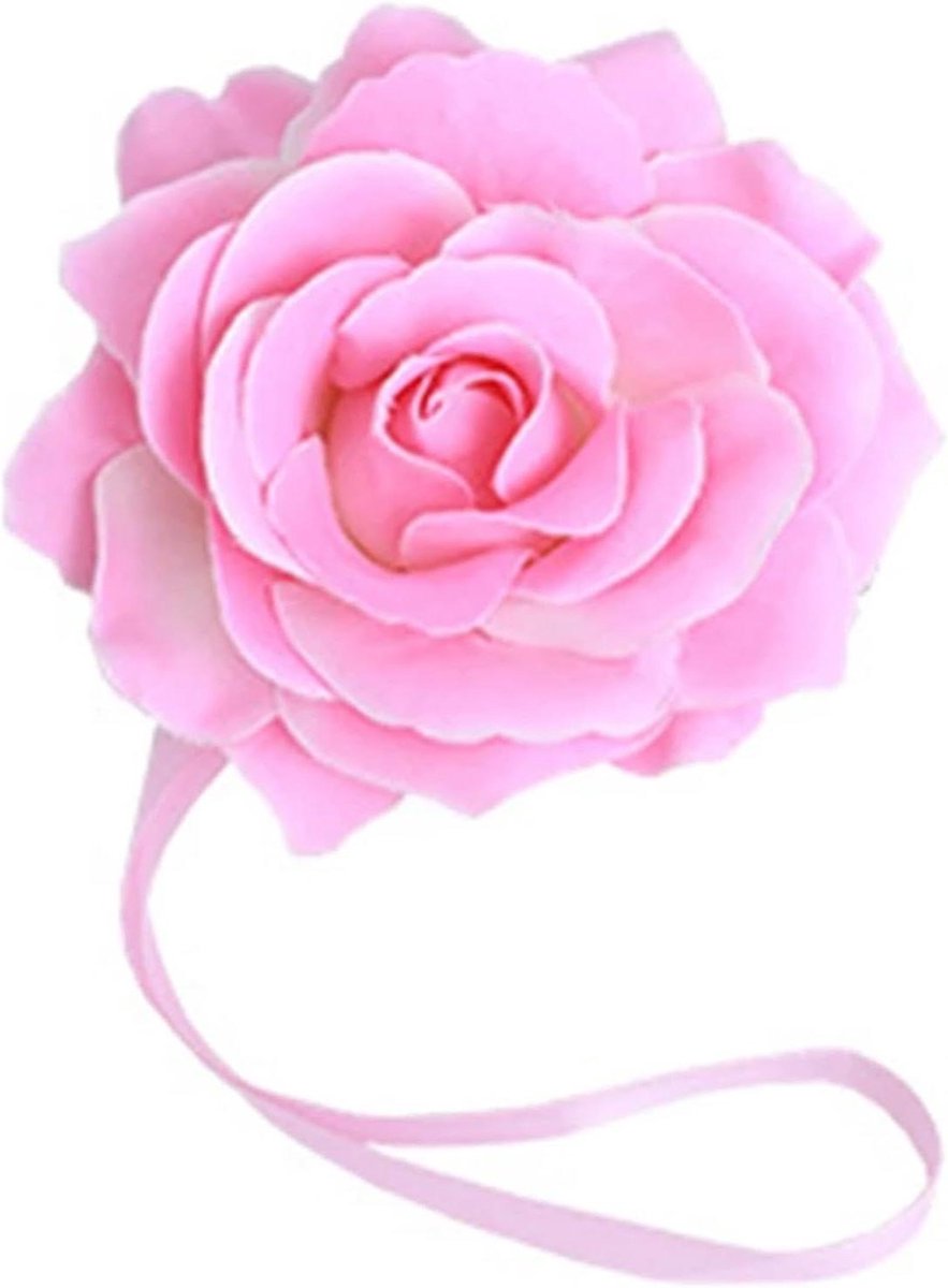 Gordijnbinders bloemen - Gordijnclips magnetisch - Woonkamer decoratie - Eenvoudige installatie - 4 stuks - Roze