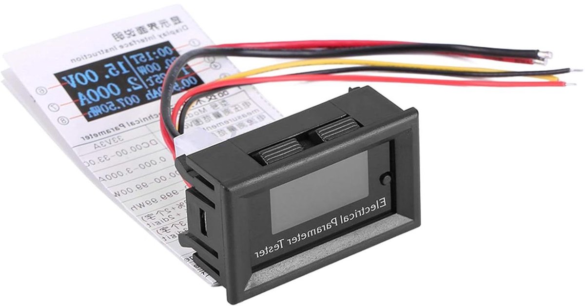 Spanningstester OLED - Meetinstrument Elektrisch - Parameter Meten - 7-in-1 Functie - 33V 10A - Wit