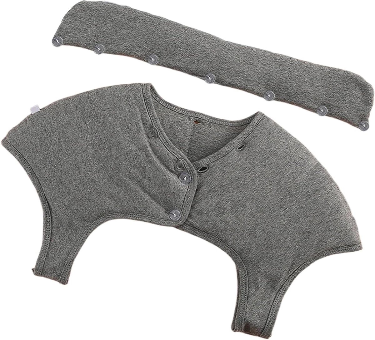 Schouderwarmer - Nekwarmer - Warmte Ontvangen - Verzwaarde Reliëf - 30 x 20 cm - Grijs