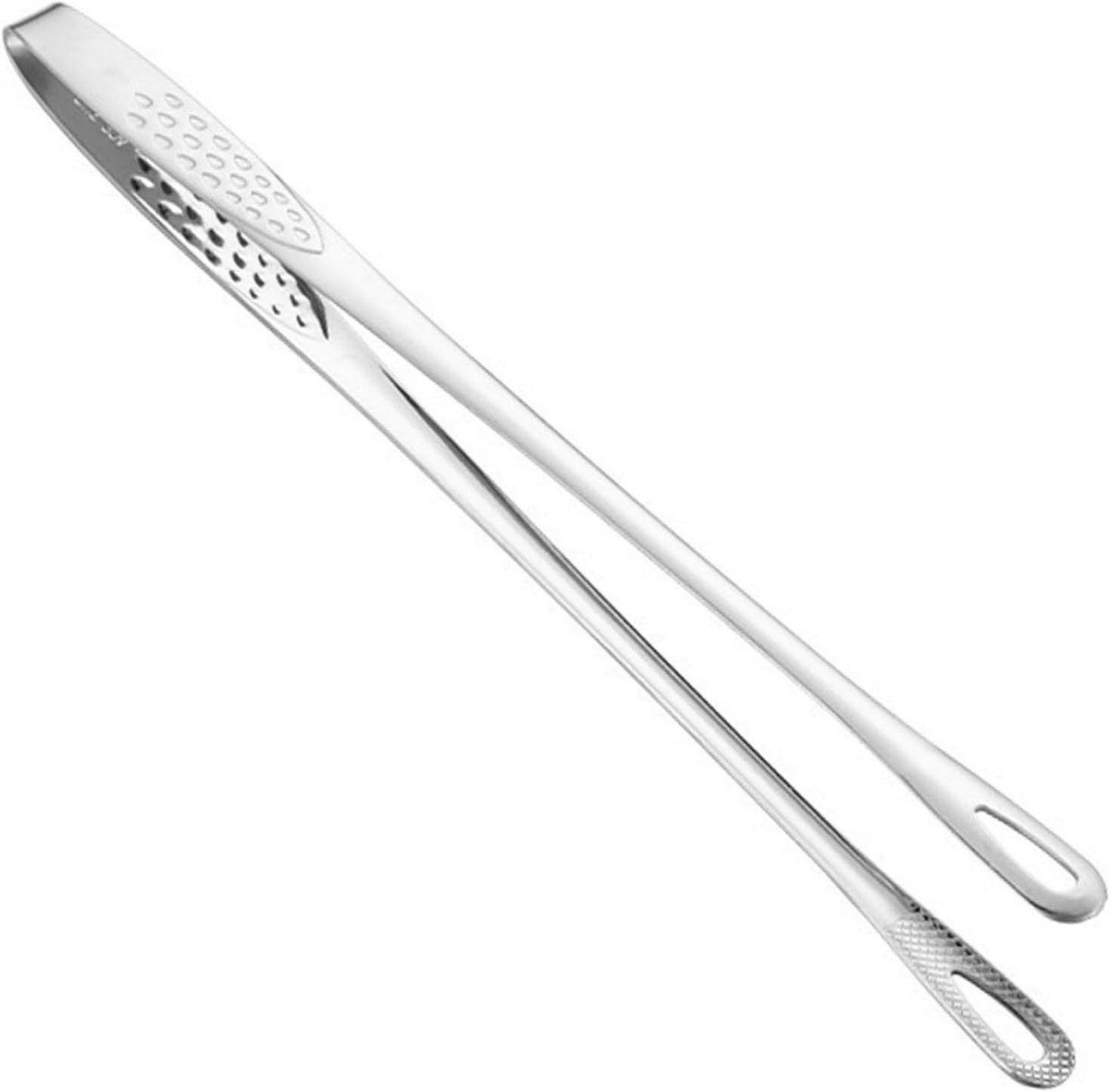 Keukentang RVS - Serveertang Grilltang - Koken en Grillen - Antislip Handvat - 28 cm - Zilver