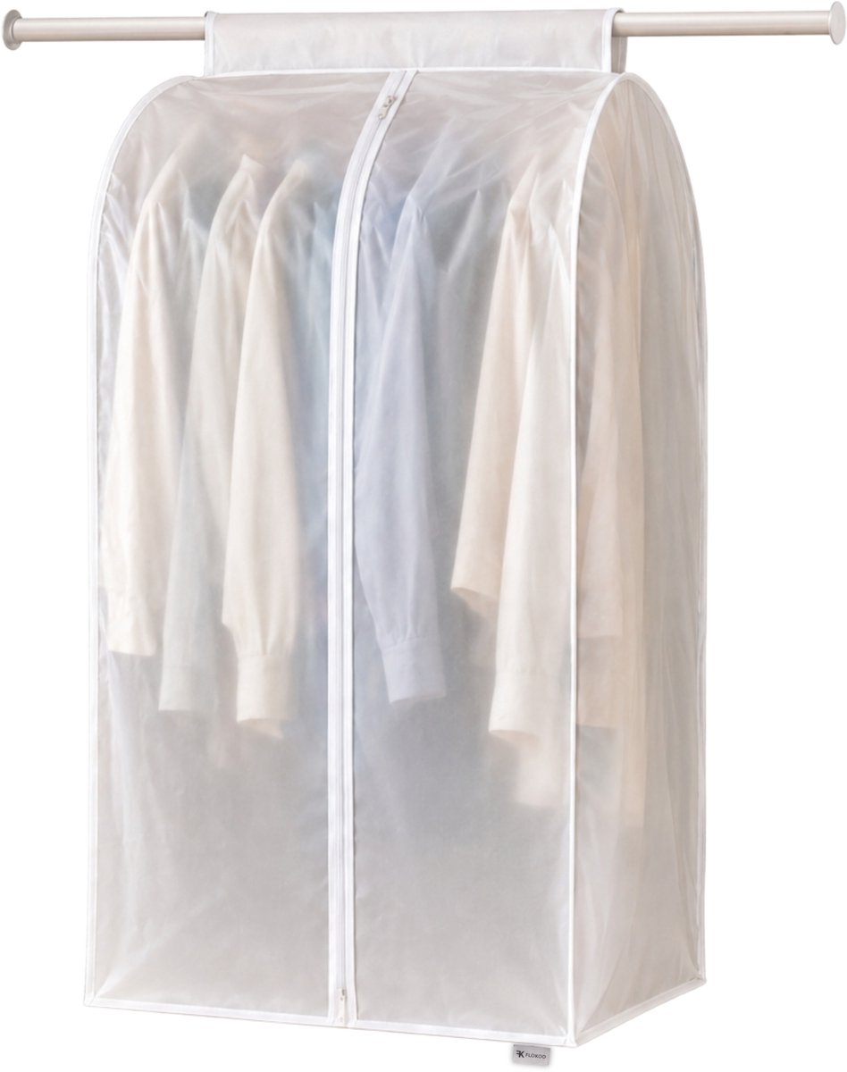Kledinghoes XXL - Wit - 90 cm x 50 cm x 60 cm - Kledinghoezen - Kleding Beschermhoes - Kledingtas