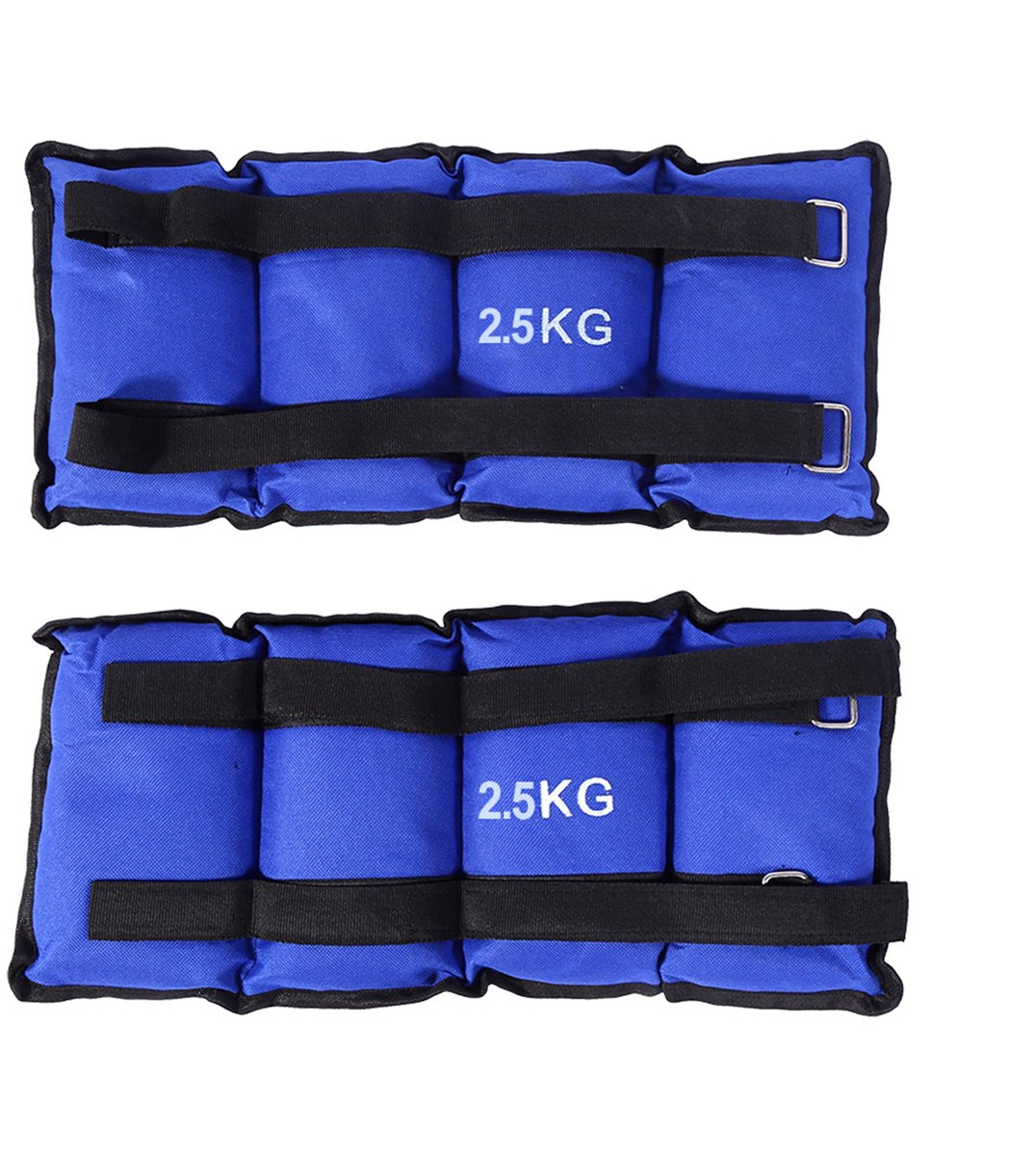 Gewichtsmanschetten 2x 2.5KG Verstelbaar – Enkel & Pols Gewichten – Klittenband – Voor Fitness & Krachttraining
