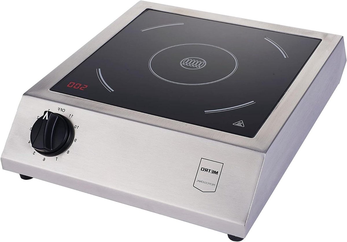 Inductiekookplaat - Draagbare Kookplaat - Snel Koken - 11 Vermogen Stappen - 33 x 42 cm - Zilver