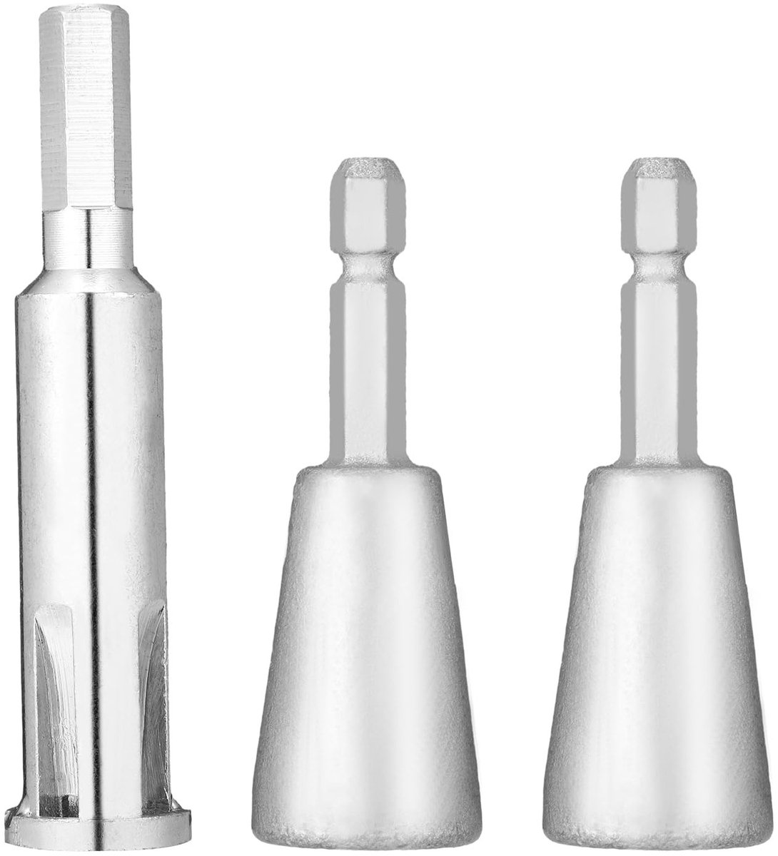 Store_8 - Draaddraaigereedschap - Draadstripper - Zonder Afbladdering - Zilver - Draadconnector - Handgereedschap voor Boormachine - 3 Stuks