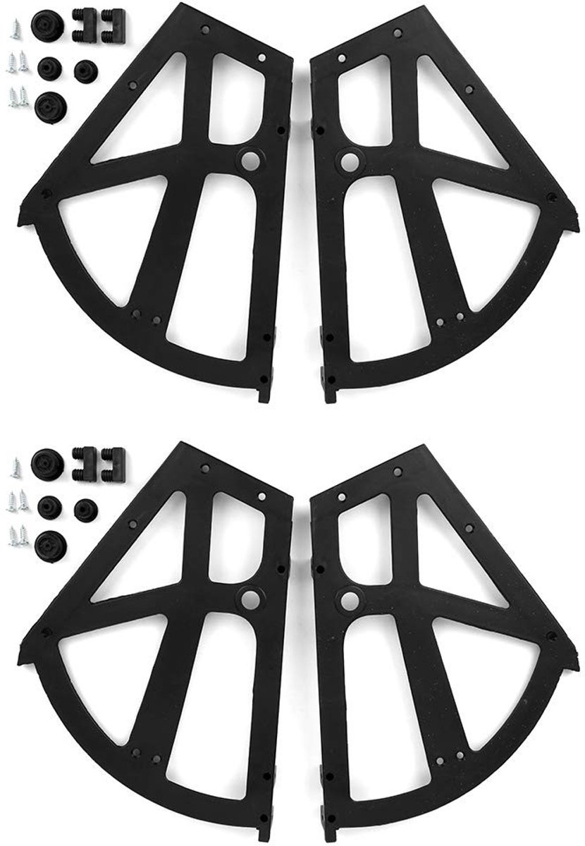 aladdien - 4-delige Set Schoenkast Scharnieren - Duurzame Vervangingsaccessoires - Perfect voor Schoenkasten - Hoogwaardige kwaliteit - Eenvoudige i..