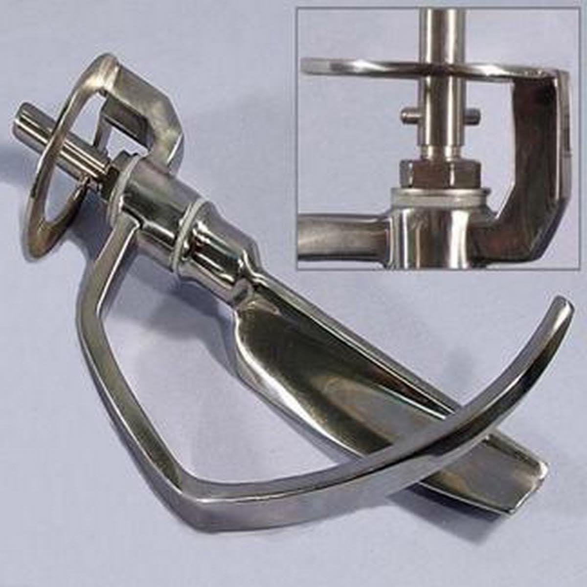 Menger voor Keukenmachine - Beslagmixer Accessoire - Bakken en Koken - Roestvrij Staal - N.v.t. - Zilverkleurig